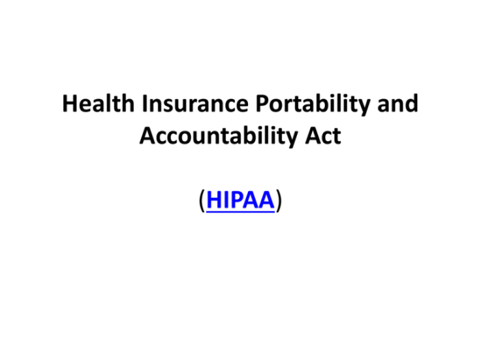 Hipaa portability accountability act authorization