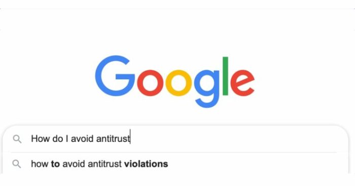 Does google search violate antitrust law