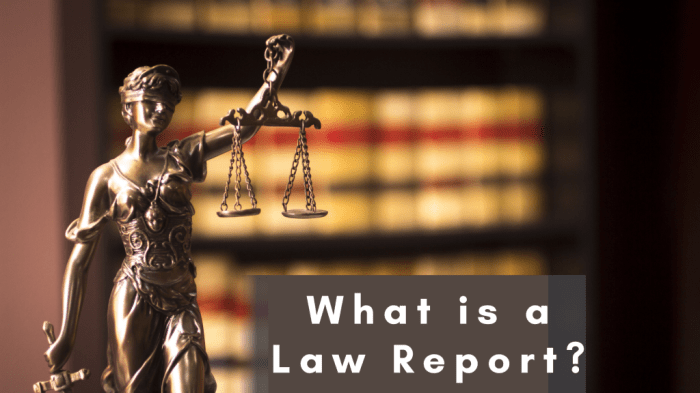 What is section of law report