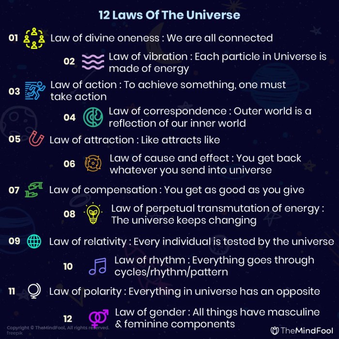 What are the universal laws