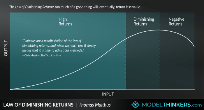 What is the law of diminishing returns