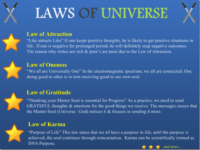 What are the universal laws