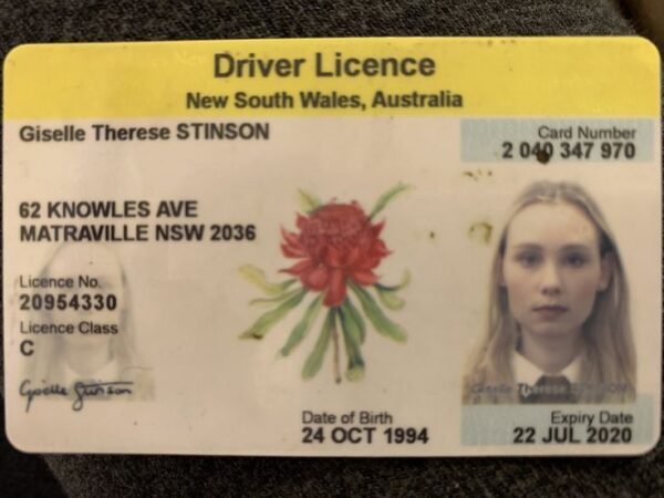 Australian drivers licence in uk insurance