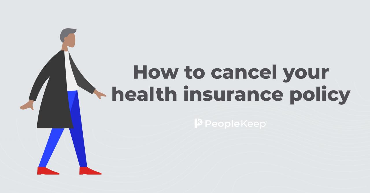 Can you cancel health insurance anytime