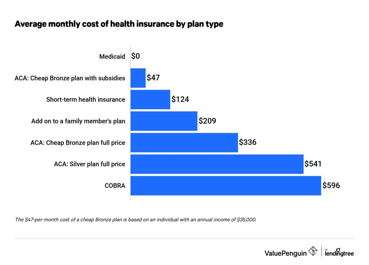 How much is health insurance in sc per month