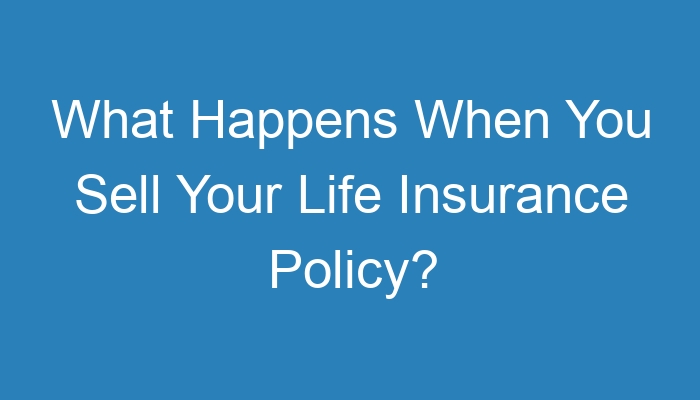 Can you sell your life insurance policy in australia